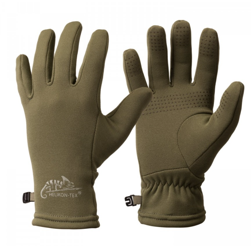Рукавиці флісові тактичні L Олива Helikon-Tex Rekawice Trekker Outback Gloves L Olive green (RK-TKO-RP-02-B05-L)