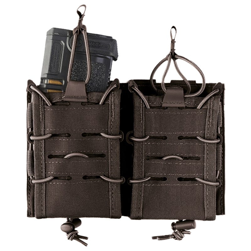 Підсумок подвійний Mil-Tec для магазинів Open Top Flex Magazine Pouch Double Black (13497402)
