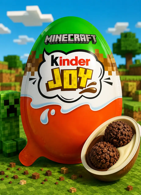Шоколадне яйце Кіндер Kinder Joy колекція Minecraft (80310891)