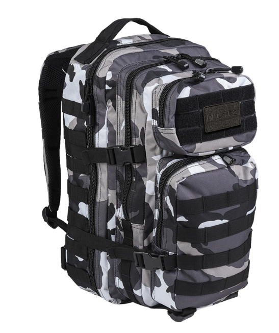 Рюкзак тактичний 36Л Чорно-Білий Mil-Tec US ASSAULT PACK LG URBAN (14002222-36)